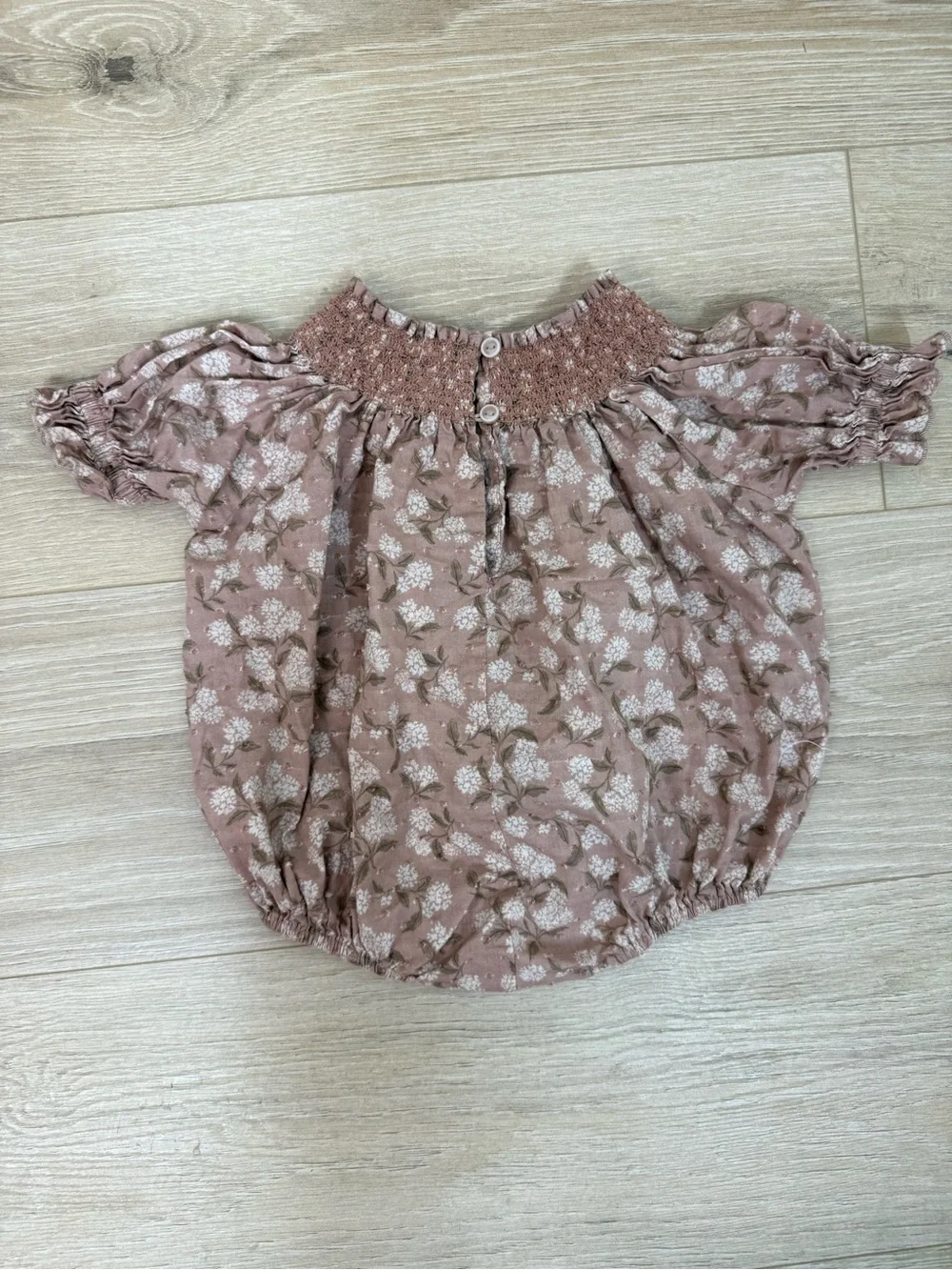 Noralee Blush Hydrangea Maddie Romper